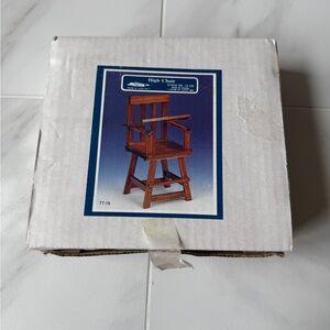 House of Lloyd TT-78 Doll High Chair 1:12 Scale Wood Miniature Build Kit
